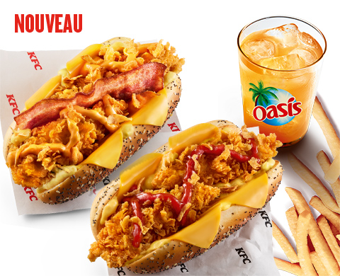 Menu Double Crispy Hot Dog
