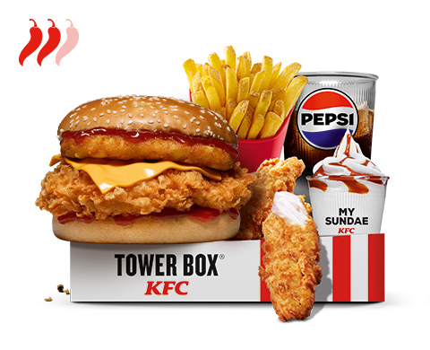 MENU TOWER® BOX 3 HOT WINGS®